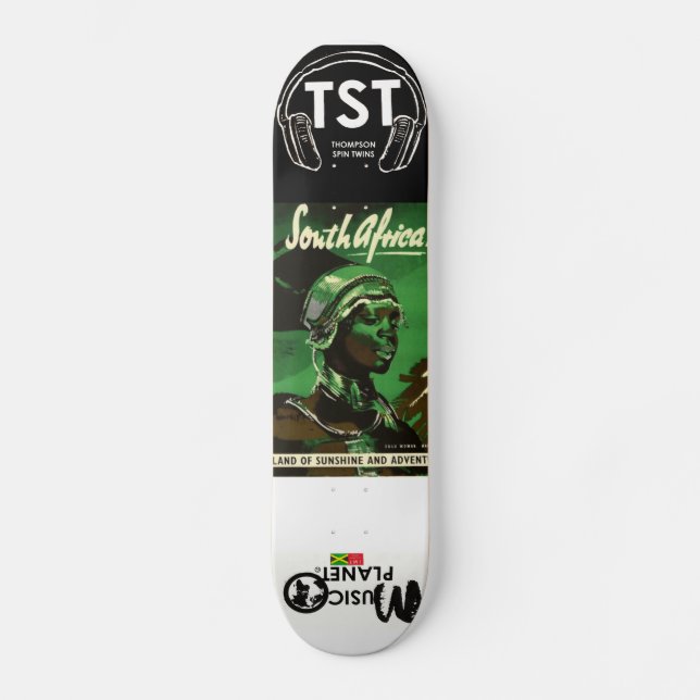 MUSIKPLANET Südafrika Skateboard (Vorderseite)