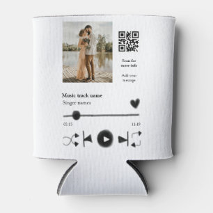 Musikplayer personalisiertes Paar Liebe q r Code t Dosenkühler