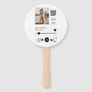 Musikplayer personalisiertes Paar Liebe q r Code t Fächer