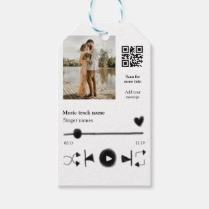 Musikplayer personalisiertes Paar Liebe q r Code t Geschenkanhänger