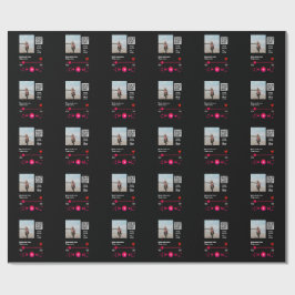 Musikplayer personalisiertes Paar Liebe q r Code t Geschenkpapier