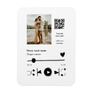 Musikplayer personalisiertes Paar Liebe q r Code t Magnet