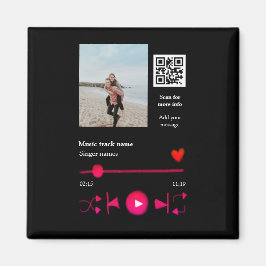 Musikplayer personalisiertes Paar Liebe q r Code t Magnet