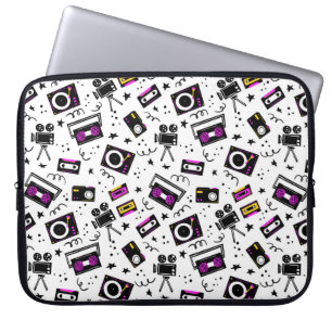 Musikplayer, Tonbandgerät, Videoband, Filmkamera, Laptopschutzhülle