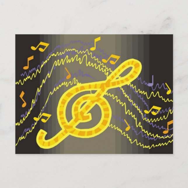 Musikpostkarte Postkarte (Vorderseite)