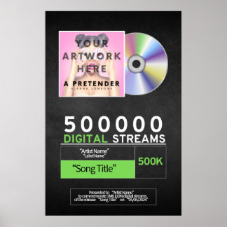 Musikpreis für Streaming-Poster Poster