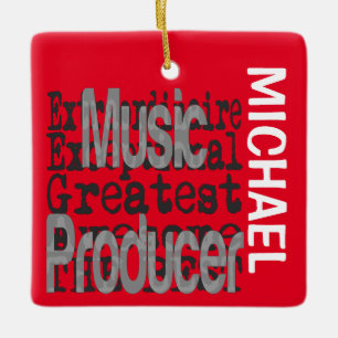 Musikproduzent Extraordinaire CUSTOM Keramikornament