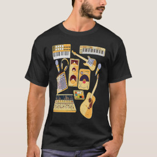 Musikproduzent Musiker Instrumente Komponist Aufna T-Shirt