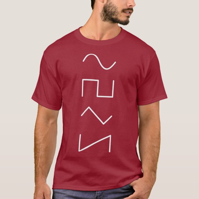 Musikproduzent Techno Synthesizer T-Shirt (Vorderseite)