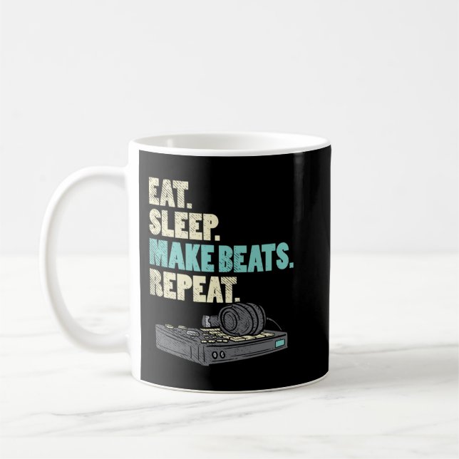 Musikproduzenten, lustiges DJ-Geschenk, Musikschaf Kaffeetasse (Links)