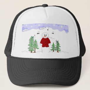 Musikschneemann Truckerkappe