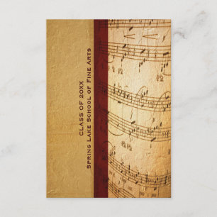 Musikschule oder Abschluss der Darstellenden Kunst Einladung