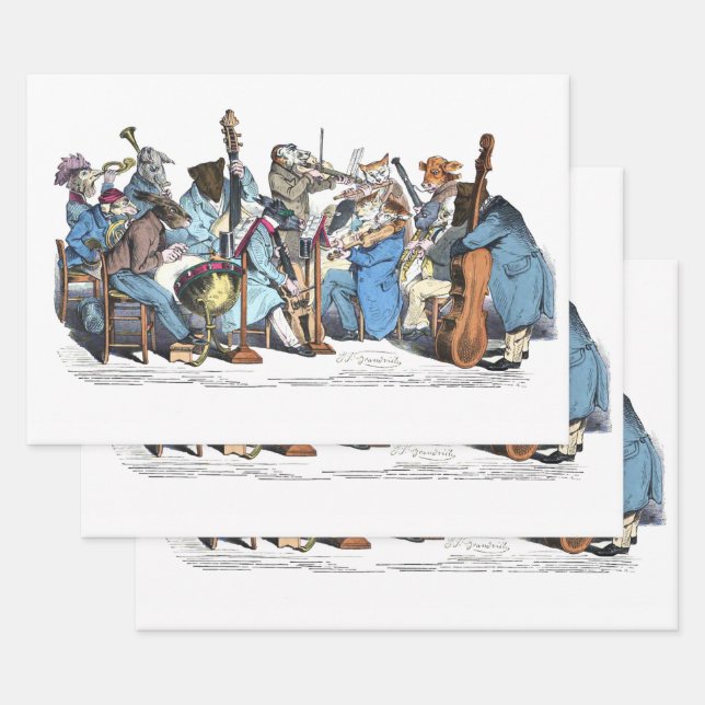 MUSIKSPRACHE TIERLANDWIRTSCHAFT GESCHENKPAPIER SET (Set)