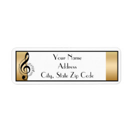 Musikstab und Rückgabeadresse