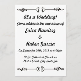 Musikstück Einladung