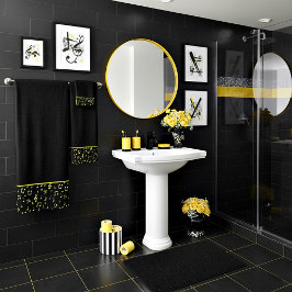 Musiksymbole Badetuch Set