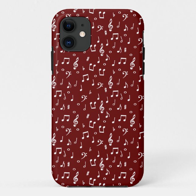 Musiksymbolen Case-Mate iPhone-Fall iPhone Hülle (Rückseite)