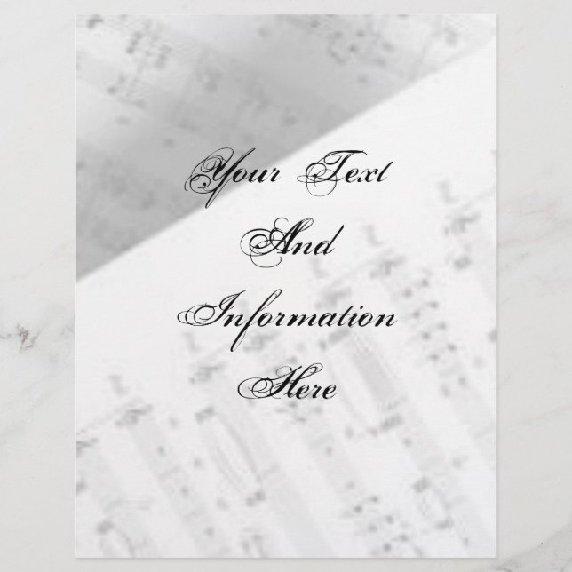 Musiktasten Letterhead (Vorderseite)