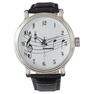 Musiktext Armbanduhr