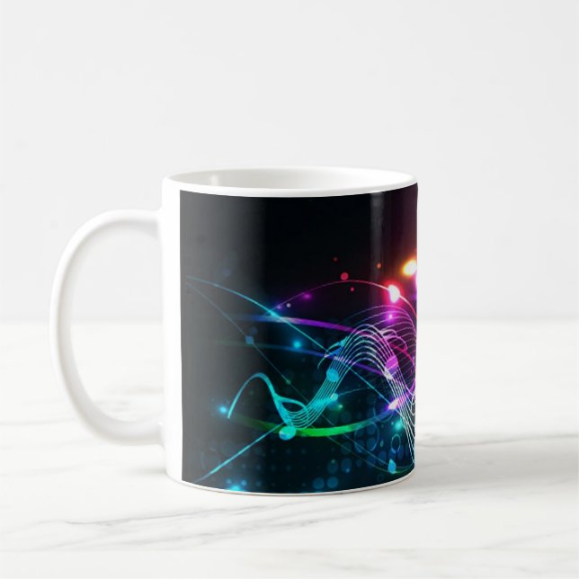 Musiktheater Musikstil Notation Design Kaffeetasse (Links)