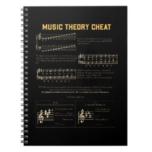 Musiktheorie-Grafik Notizblock