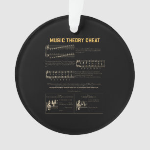 Musiktheorie-Grafik Ornament