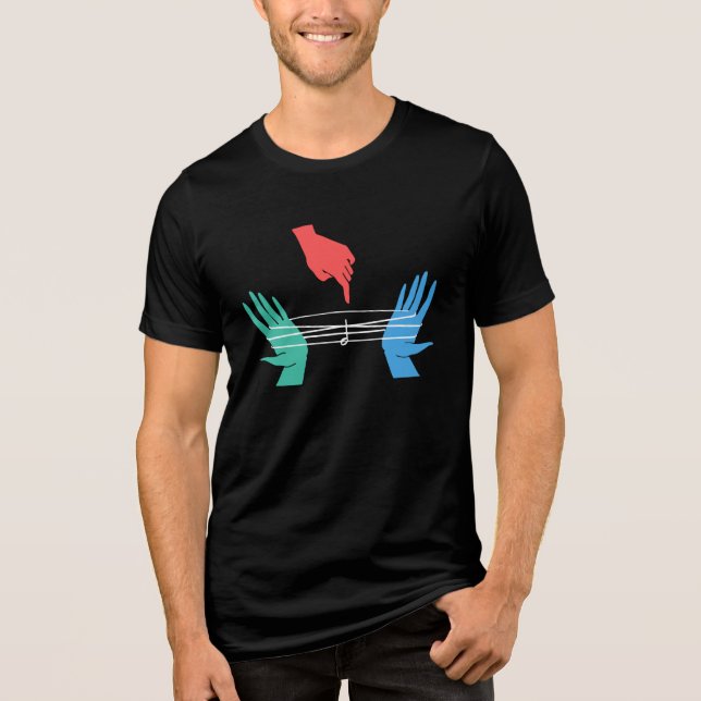Musiktheorie Niedlich Musiker DJ Novelty Tri-Blend Shirt (Vorderseite)