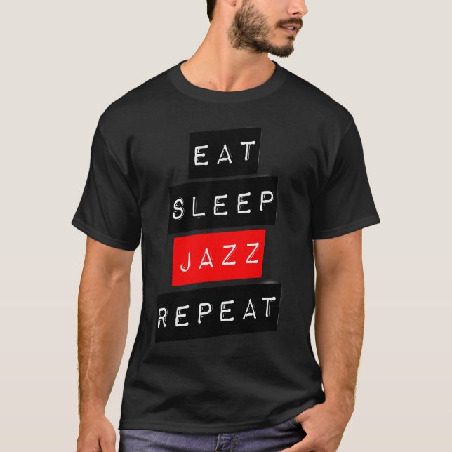 Musiktheorie - Sleep Jazz wiederholen T-Shirt (Vorderseite)