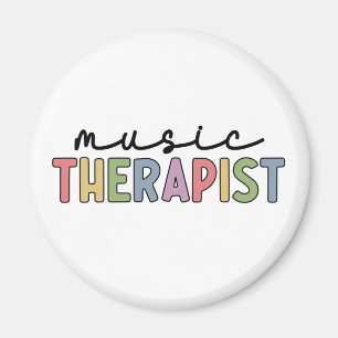 Musiktherapeut Retro Music Therapy gibt Geschenke Magnet