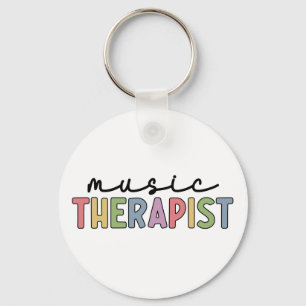 Musiktherapeut Retro Music Therapy gibt Geschenke Schlüsselanhänger
