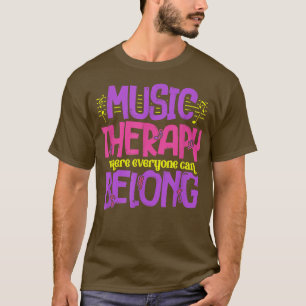 Musiktherapie unter Musikern Musikalischer Künstle T-Shirt