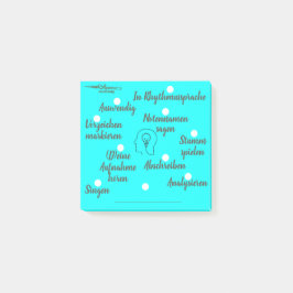 Musikunterricht - Instrumentalunterricht - ohne Post-it Klebezettel