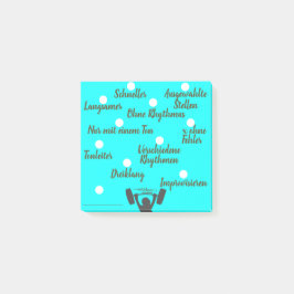 Musikunterricht - Instrumentalunterricht - Üben Post-it Klebezettel