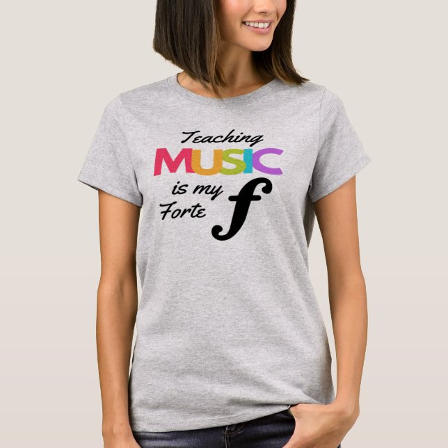Musikunterricht ist mein Spaß für Musiklehrer T-Shirt (Vorderseite)