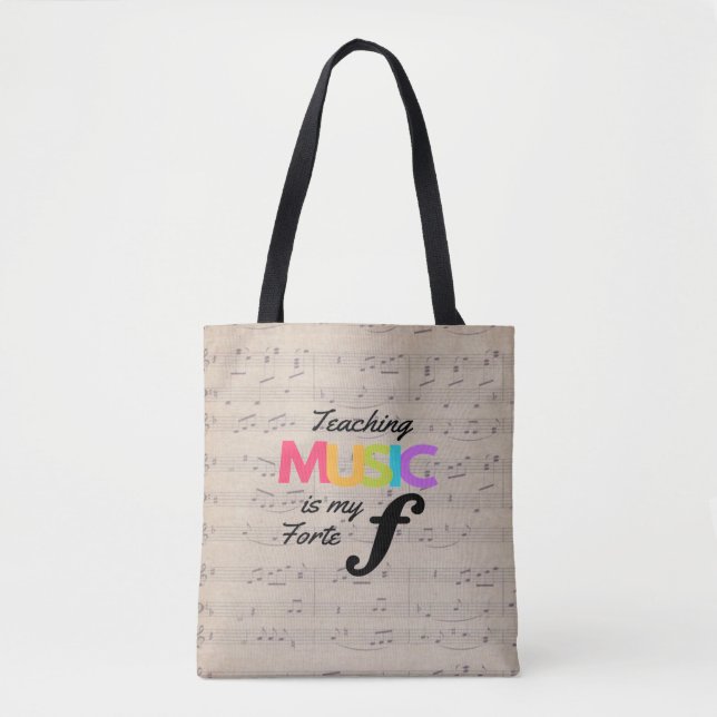 Musikunterricht ist mein Spaß für Musiklehrer Tasche (Vorderseite)
