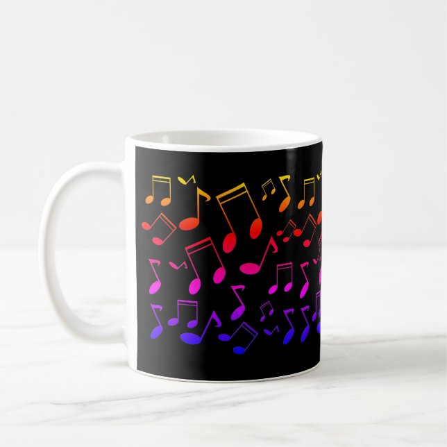Musikunterricht, Noten Kaffeetasse (Links)
