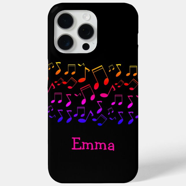 Musikunterricht, Noten, personalisiert Case-Mate iPhone Hülle (Rückseite)