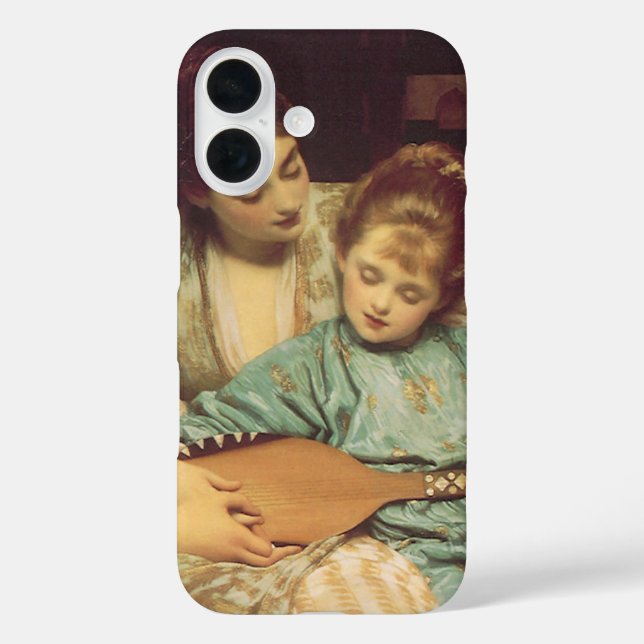 Musikunterricht von Lord Frederic Leighton iPhone 16 Hülle (Rückseite)