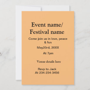 Musikveranstaltung Festival Name Details hier Datu Einladung