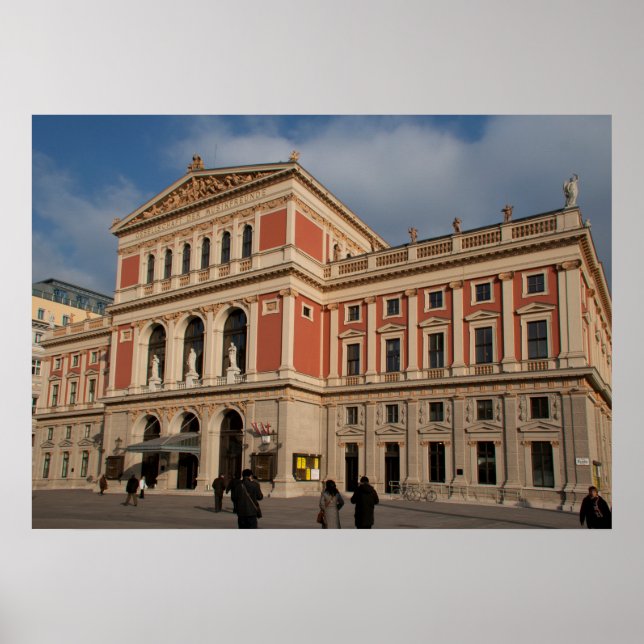 Musikverein In Wien Österreich Poster (Vorne)