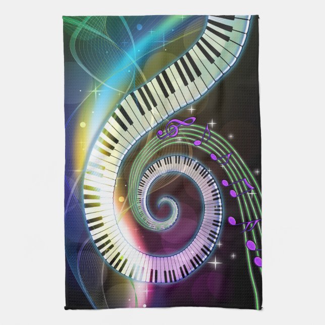 Musique 1 Serviettes de cuisine (Vertical)