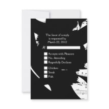 Musique Abstraite Noir et Blanc RSVP avec Choix de
