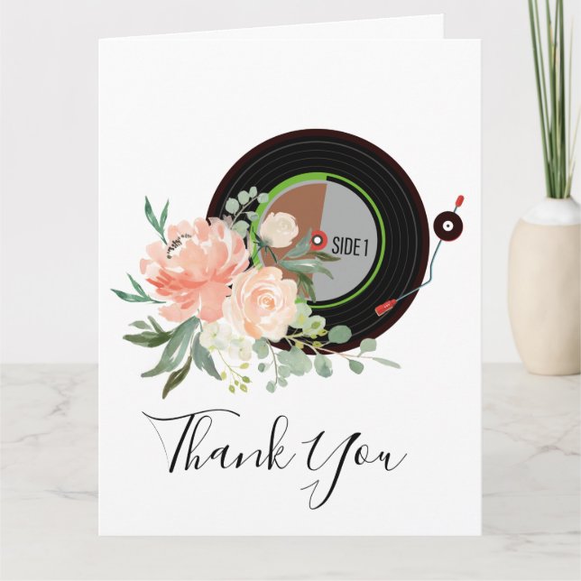 musique adulte, carte de remerciements (Devant)