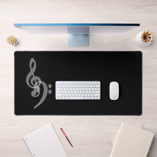 Musique - Arbre Bass Clef Desk Mat (Bureau 1)