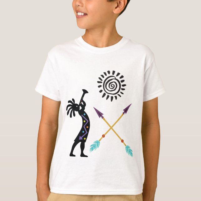 Musique autochtone de serpent Kokopelli T-Shirt (Devant)