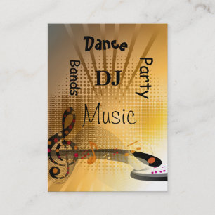 Musique carte de visite DJ Dance Party Bands