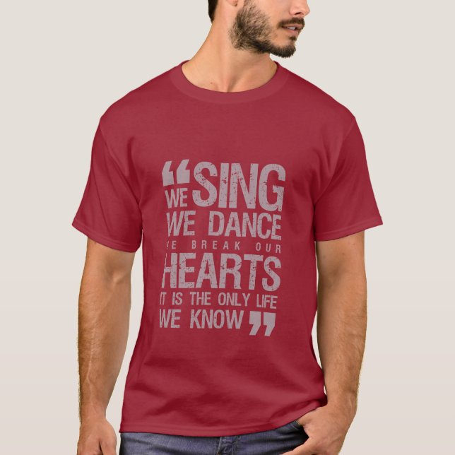 Musique Citation Grunge T-shirt Chanter Danse Brea (Devant)
