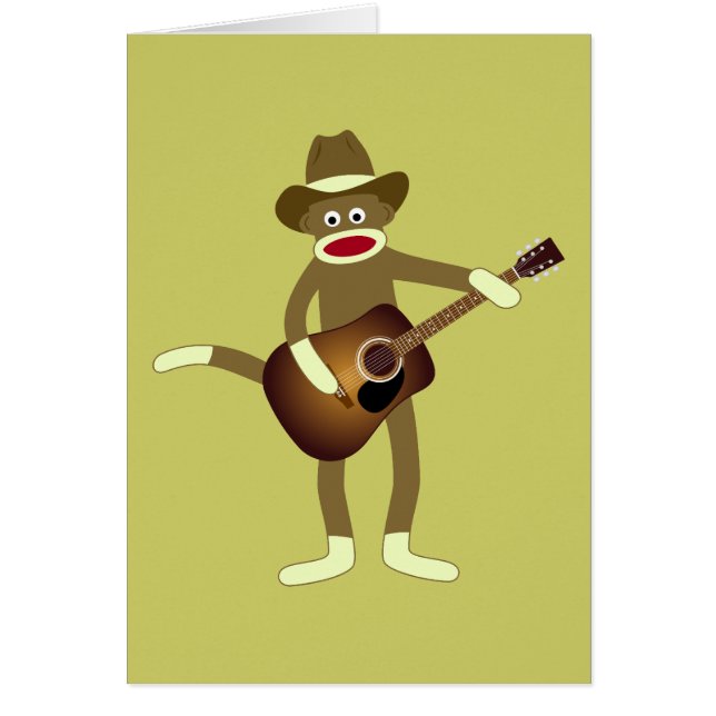 Musique country de singe de chaussette (Devant)