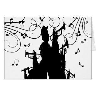 Musique de jazz de trompette de section de klaxon