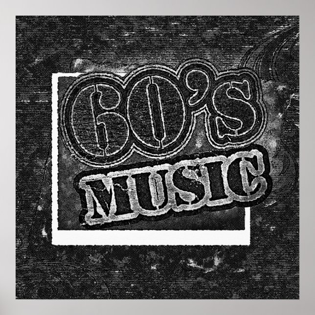Musique des années 60 vintage - Poster (Devant)